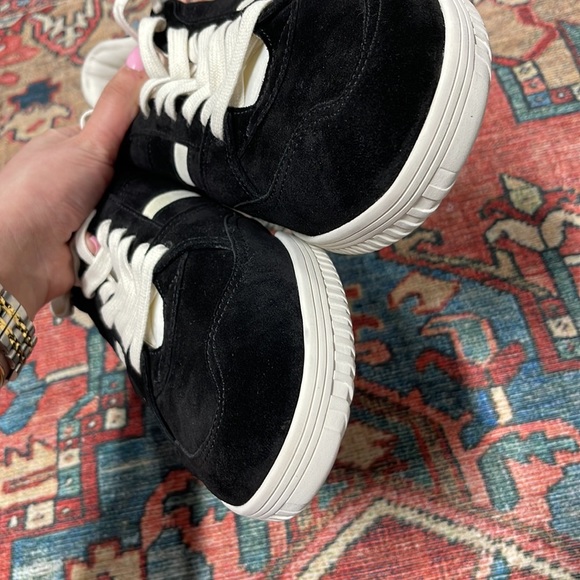 NWT TOM FORD Suede Leather Low Top Sneakers in Black size 12 - Picture 9 of 13